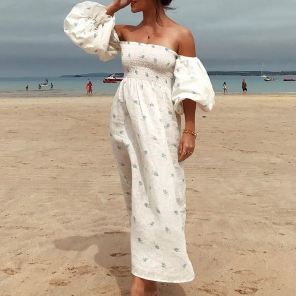 Sleeper ATLANTA LINEN DRESS IN LINUM - TikTok famous- sold out online - Picture 10 of 10